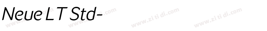 Neue LT Std字体转换